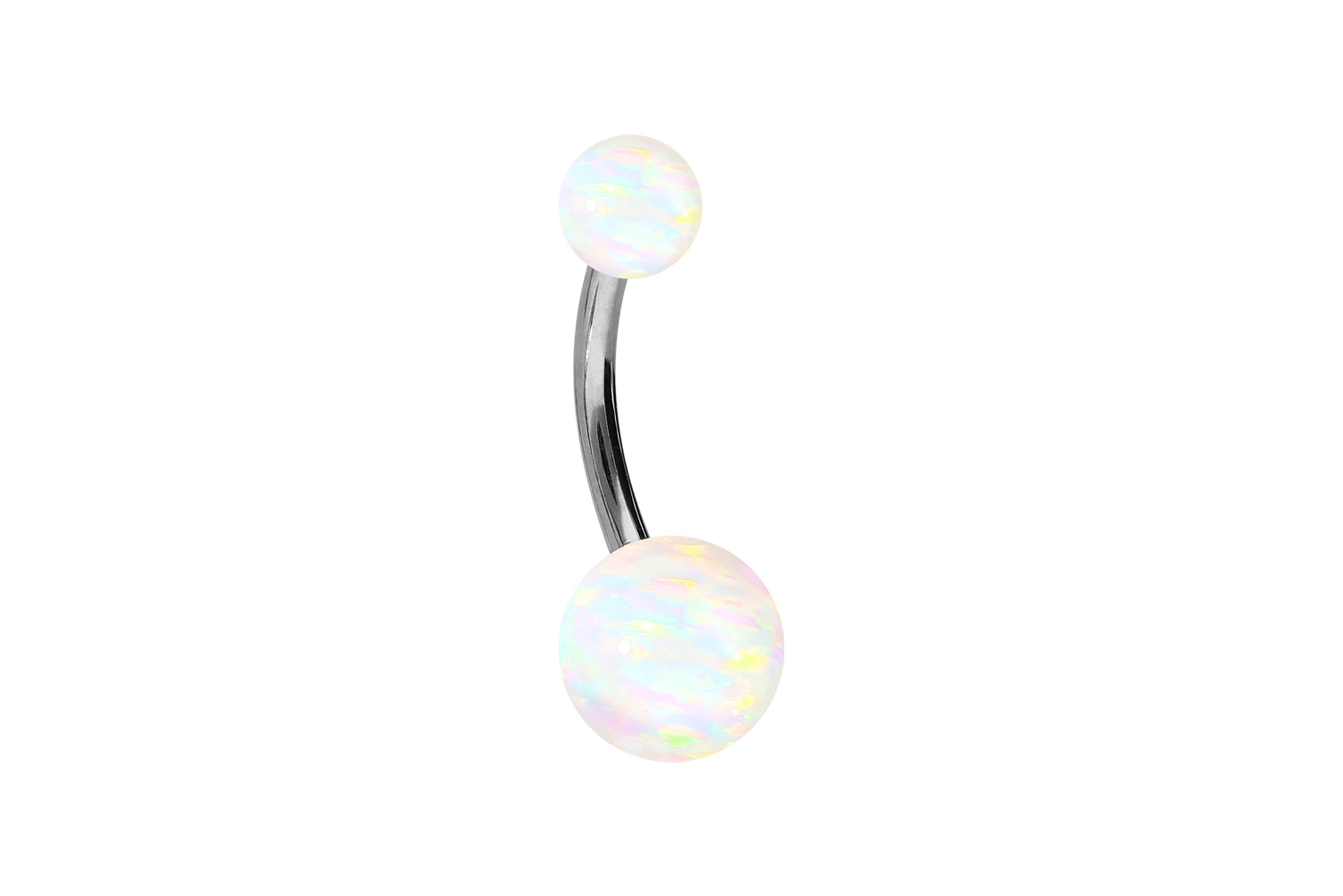 Chirurgenstahl Bananabell Piercing SYNTHETISCHE OPALE